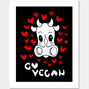 go vegan Posters and Art